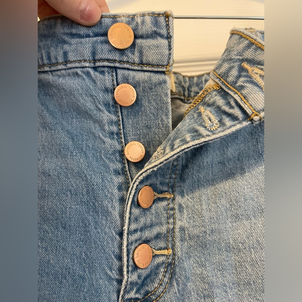 Universal Thread Vintage Midi Button Fly 4” Denim Shorts 16/33R - Picture 4 of 7